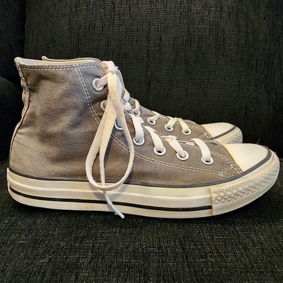 Converse All Stars Grey High Tops - Unisex - Picture 6 of 9